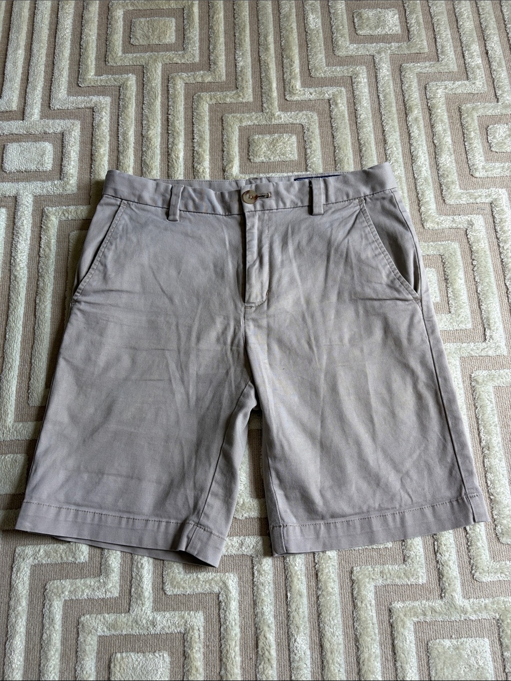 Vineyard Vines Boy’s Taupe Flat-Front Shorts